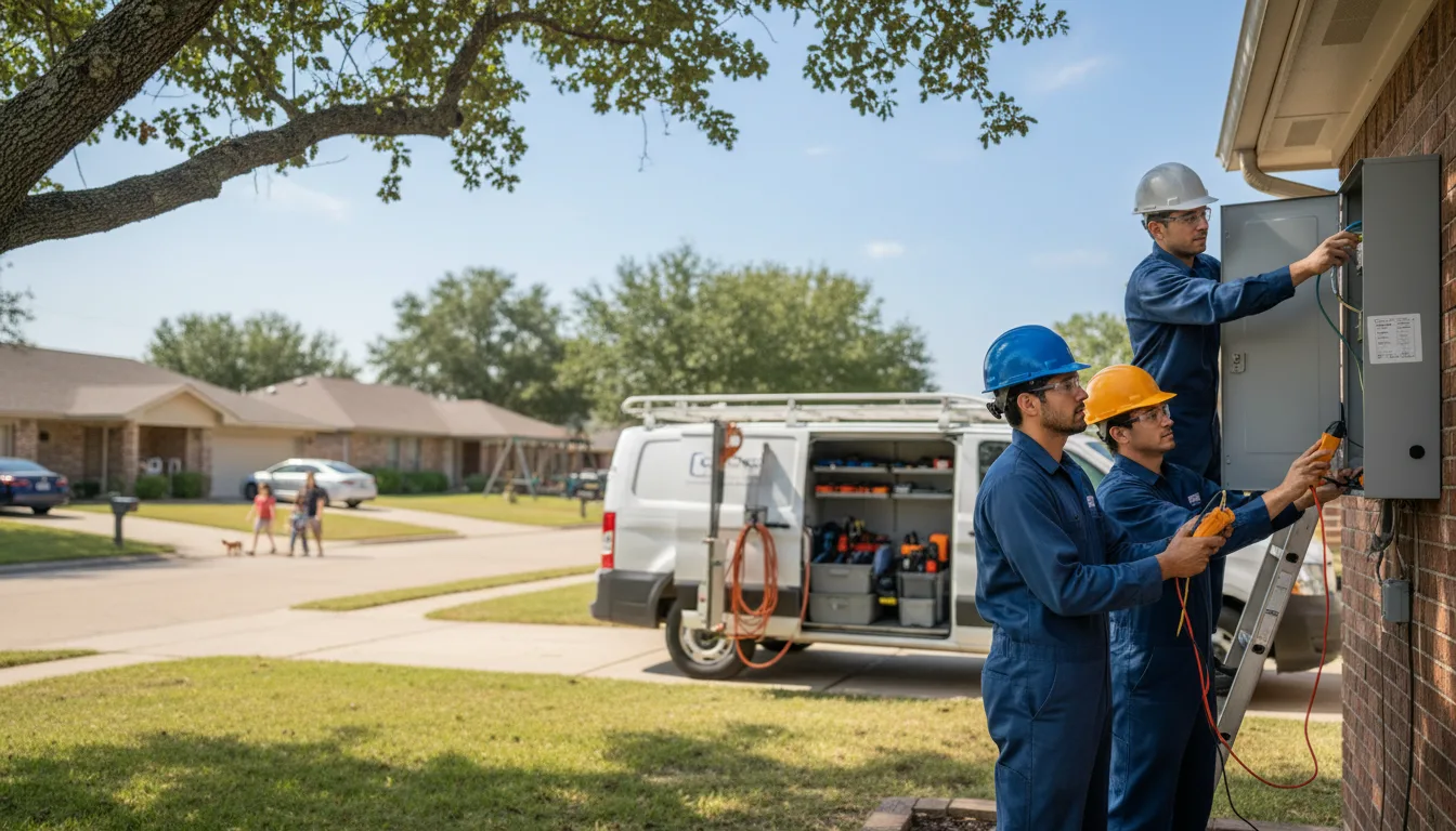Certified electrician providing emergency electrical services in Lanagan, MO